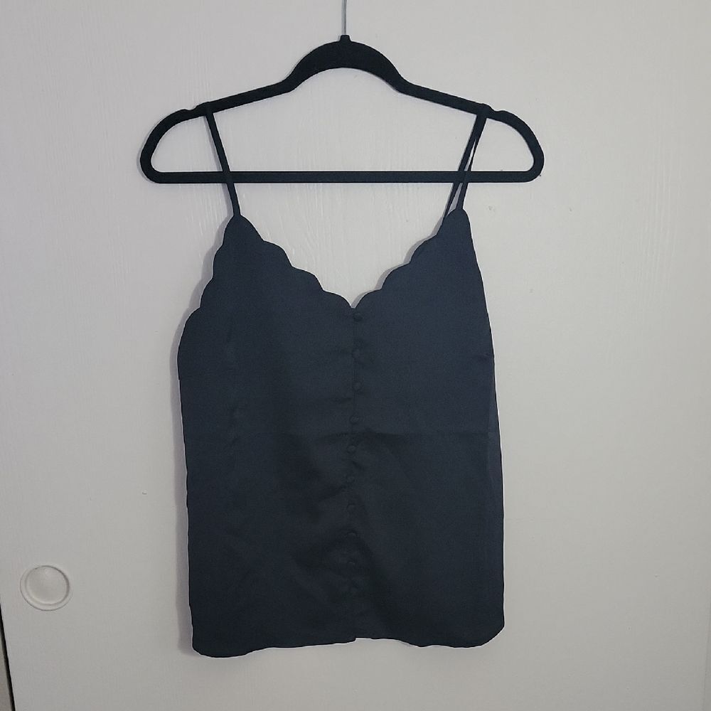 Gray Fitted Sleeveless Camisole Top